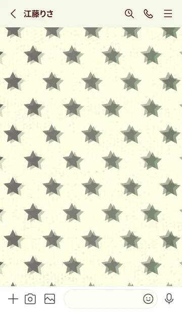 [LINE着せ替え] 星のドッドきせかえ チャコールグレイの画像2