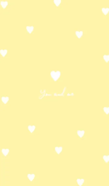 [LINE着せ替え] pattern_heart :yellowの画像1