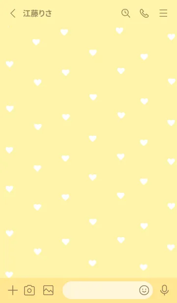 [LINE着せ替え] pattern_heart :yellowの画像2