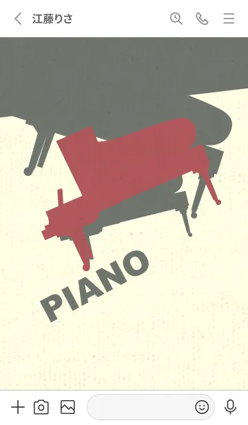 [LINE着せ替え] Piano CLR クラーレットの画像2