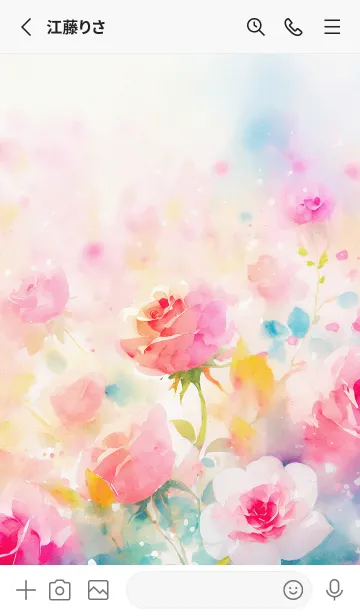 [LINE着せ替え] 薔薇(バラ)の花の着せかえ(R3605)の画像2