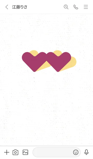 [LINE着せ替え] 2ハートのきせかえ 雪だるまの画像2