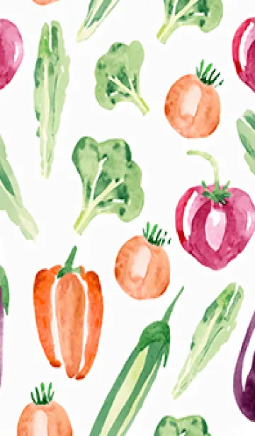 【シンプル】お野菜の着せかえ#400の着せ替えメイン画像