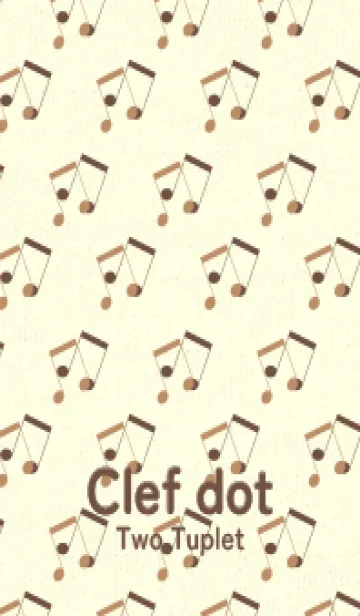 [LINE着せ替え] 2連符柄  シナモンの画像1