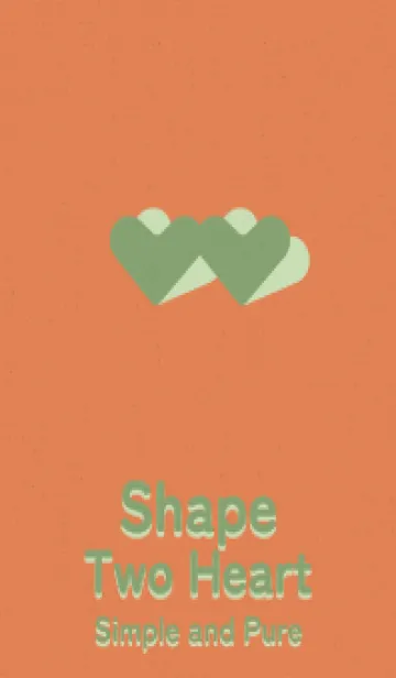 [LINE着せ替え] 2ハートのきせかえ みかんの画像1