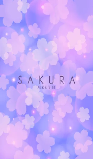 [LINE着せ替え] Cherry Blossoms PURPLE-SAKURA 2の画像1