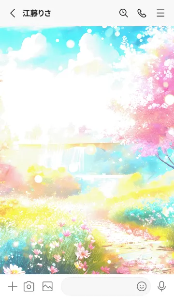 [LINE着せ替え] 優美な春の風景の着せかえ(Spring-296)の画像2