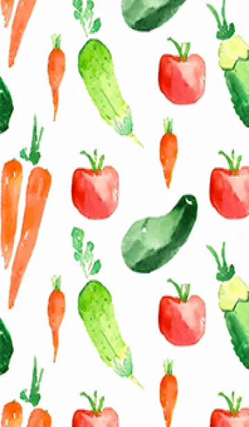 [LINE着せ替え] 【シンプル】お野菜の着せかえ#386の画像1