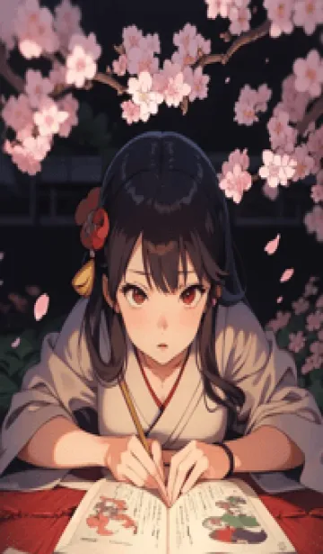 [LINE着せ替え] 浮世絵桜の季節 N52d9の画像1