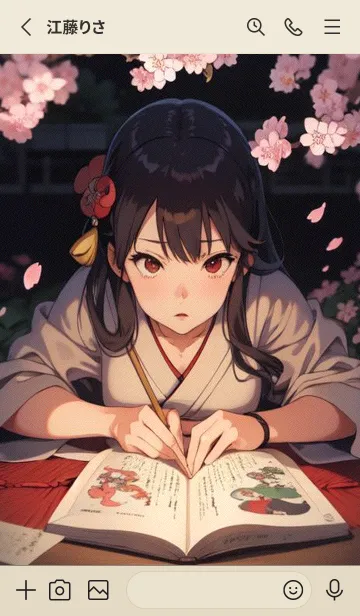 [LINE着せ替え] 浮世絵桜の季節 N52d9の画像2