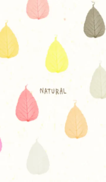 [LINE着せ替え] 葉っぱ 暖色系6の画像1