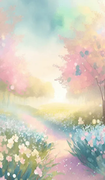 [LINE着せ替え] 優美な春の風景の着せかえ(Spring-298)の画像1