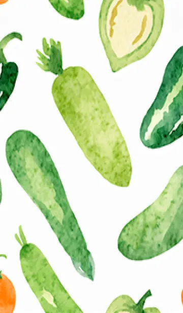 [LINE着せ替え] 【シンプル】お野菜の着せかえ#384の画像1