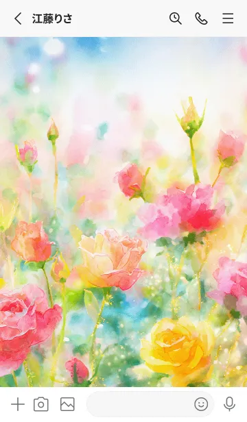 [LINE着せ替え] 薔薇(バラ)の花の着せかえ(R3616)の画像2