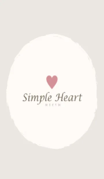 [LINE着せ替え] Simple Heart Dusky Beige-NATURAL 13の画像1