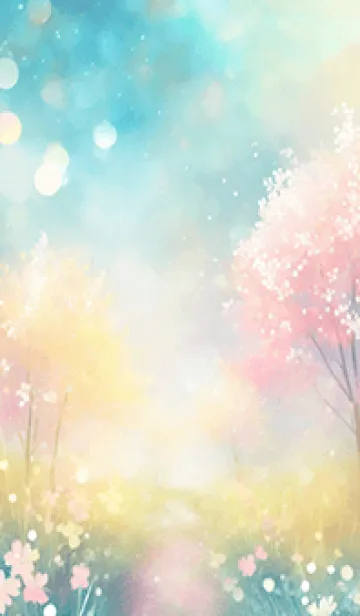 [LINE着せ替え] 優美な春の風景の着せかえ(Spring-301)の画像1