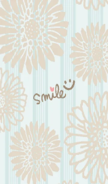 [LINE着せ替え] 大輪 ベージュ8の画像1