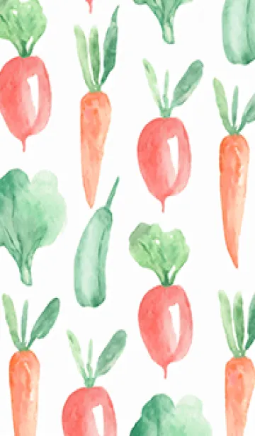 [LINE着せ替え] 【シンプル】お野菜の着せかえ#389の画像1