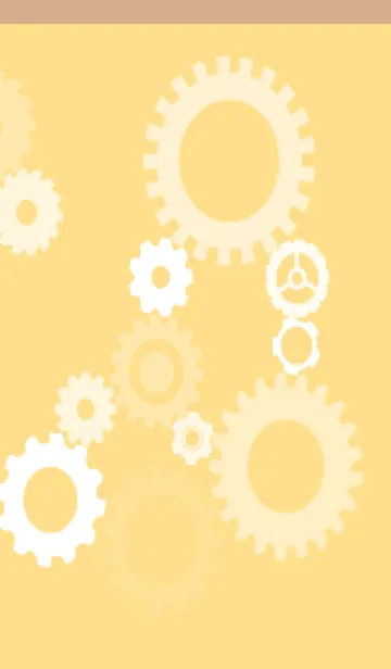 [LINE着せ替え] gear2 薄茶と黄色の画像1
