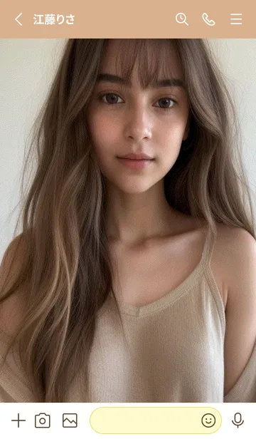 [LINE着せ替え] 甘い静かな女の子 gbHZ0の画像2