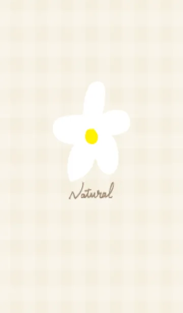 [LINE着せ替え] 白い花 ナチュラル8の画像1