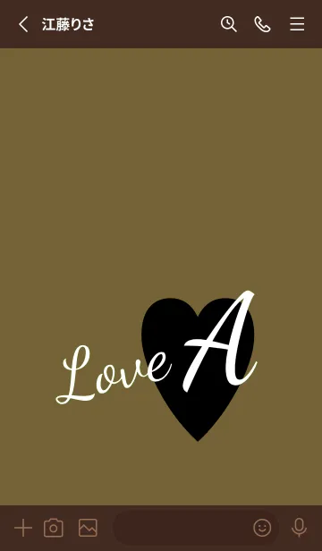 [LINE着せ替え] ラブ イニシャル ”A” 17の画像2