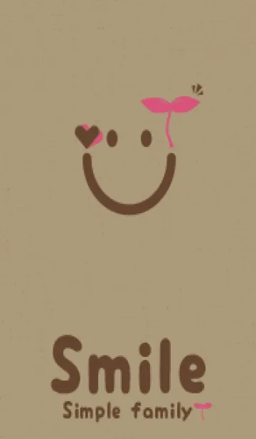 [LINE着せ替え] スマイル＆新芽 チョコレートの画像1