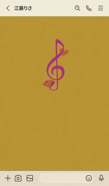 [LINE着せ替え] ト音記号＆♥ サーカスの画像2