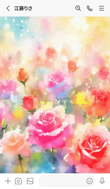 [LINE着せ替え] 薔薇(バラ)の花の着せかえ(R3630)の画像2