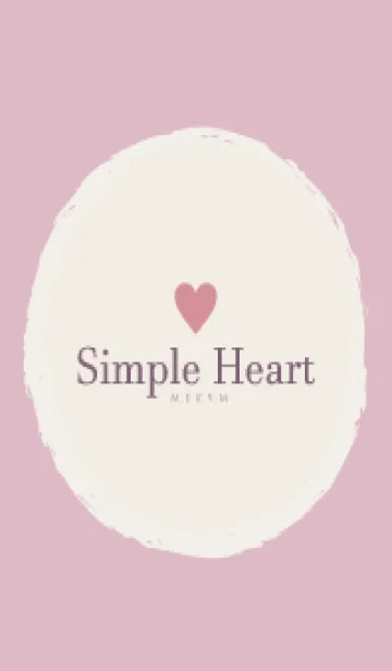 [LINE着せ替え] Simple Heart Dusky Pink-NATURAL 13の画像1