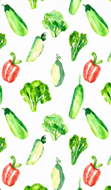 [LINE着せ替え] 【シンプル】お野菜の着せかえ#408の画像1
