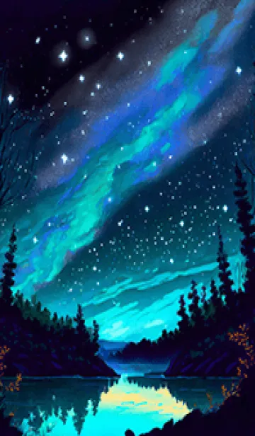 [LINE着せ替え] 綺麗な星空の夜景着せかえ#674の画像1