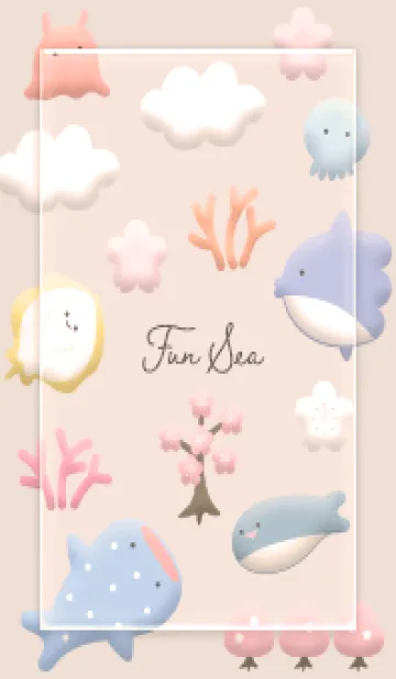 [LINE着せ替え] orange 可愛いぷっくりお魚13_1の画像1