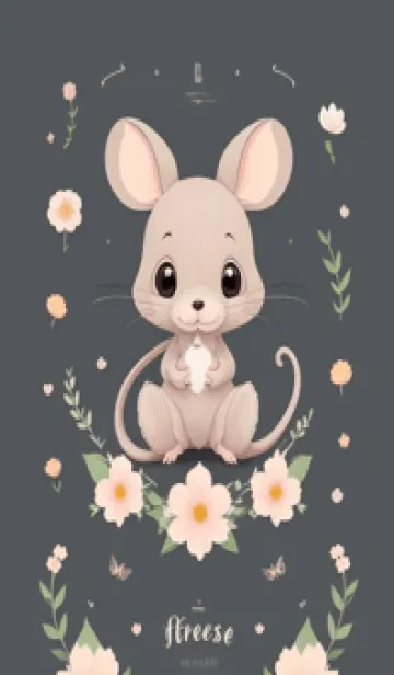 [LINE着せ替え] 快適な良い日 可愛い小さなマウス ADP2Nの画像1