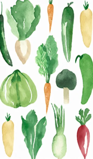 [LINE着せ替え] 【シンプル】お野菜の着せかえ#405の画像1