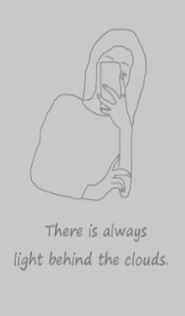 [LINE着せ替え] selfie girl / dustygrayの画像1