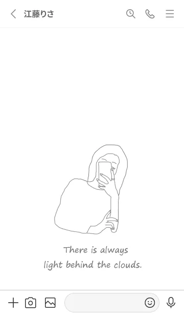 [LINE着せ替え] selfie girl / dustygrayの画像2