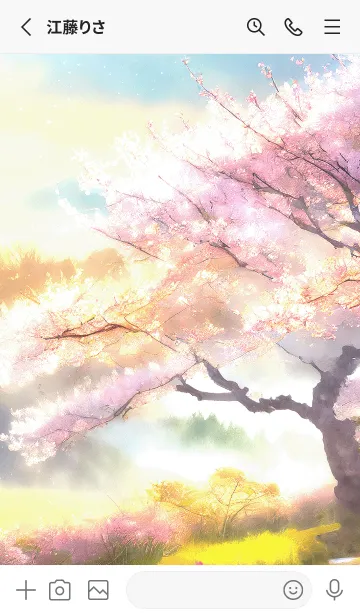 [LINE着せ替え] 優美な春の風景の着せかえ(Spring-312)の画像2