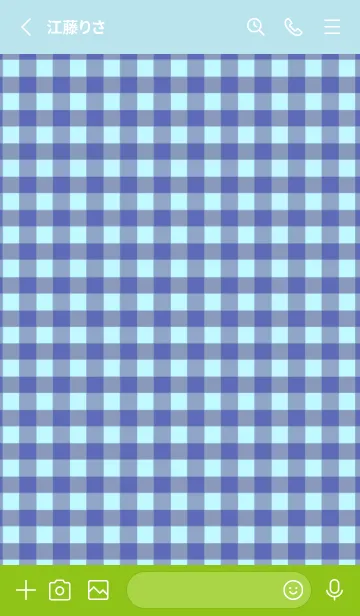 [LINE着せ替え] シンプル チェック 108の画像2