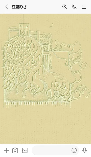 [LINE着せ替え] ピアノとイメージ 純白の画像2