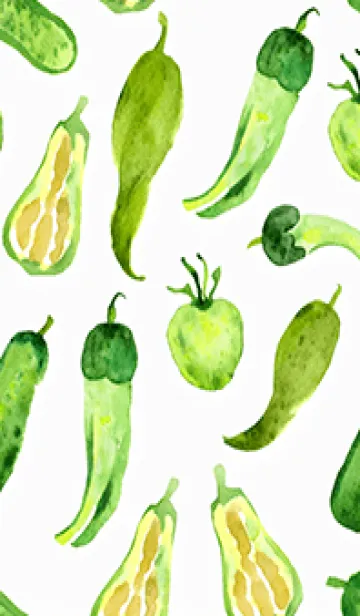 [LINE着せ替え] 【シンプル】お野菜の着せかえ#401の画像1