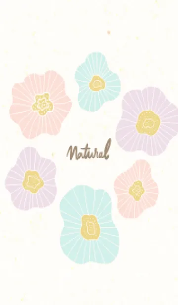 [LINE着せ替え] 北欧風 フラワー モダン7の画像1