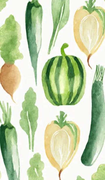 [LINE着せ替え] 【シンプル】お野菜の着せかえ#413の画像1