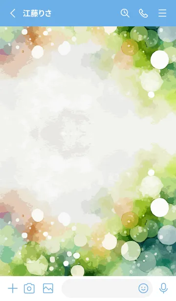 [LINE着せ替え] blue 幻想的な背景の画像2