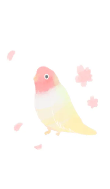 [LINE着せ替え] 桜コザクラインコの画像1