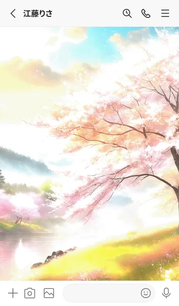 [LINE着せ替え] 優美な春の風景の着せかえ(Spring-320)の画像2