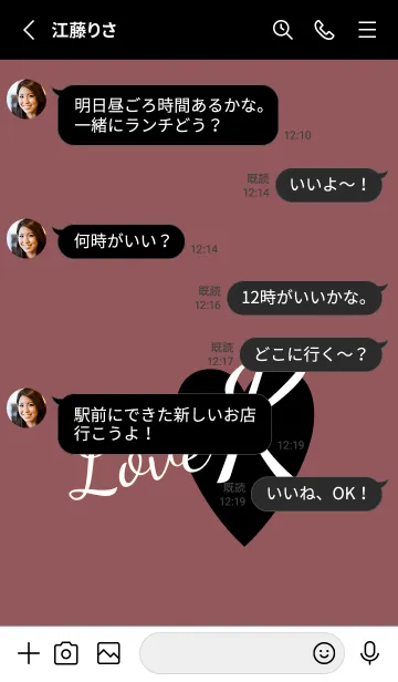 [LINE着せ替え] ラブ イニシャル ”K” 15の画像3