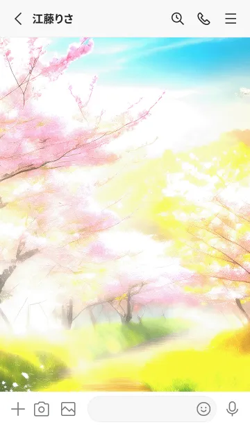 [LINE着せ替え] 優美な春の風景の着せかえ(Spring-323)の画像2