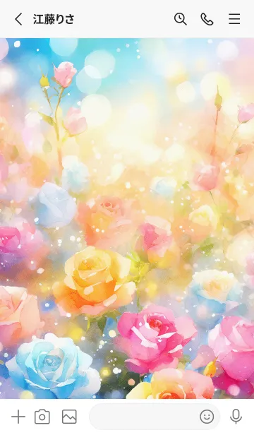 [LINE着せ替え] 薔薇(バラ)の花の着せかえ(R3640)の画像2