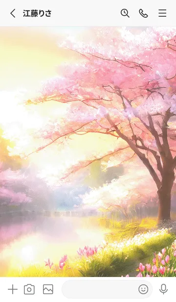 [LINE着せ替え] 優美な春の風景の着せかえ(Spring-325)の画像2